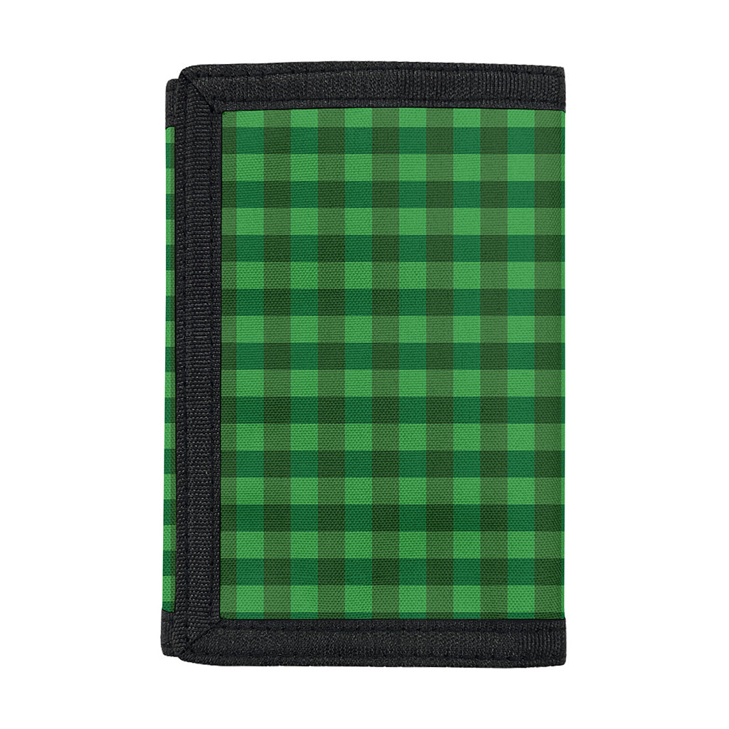 Green Tartan Saint Patrick's Day Print Trifold Wallet