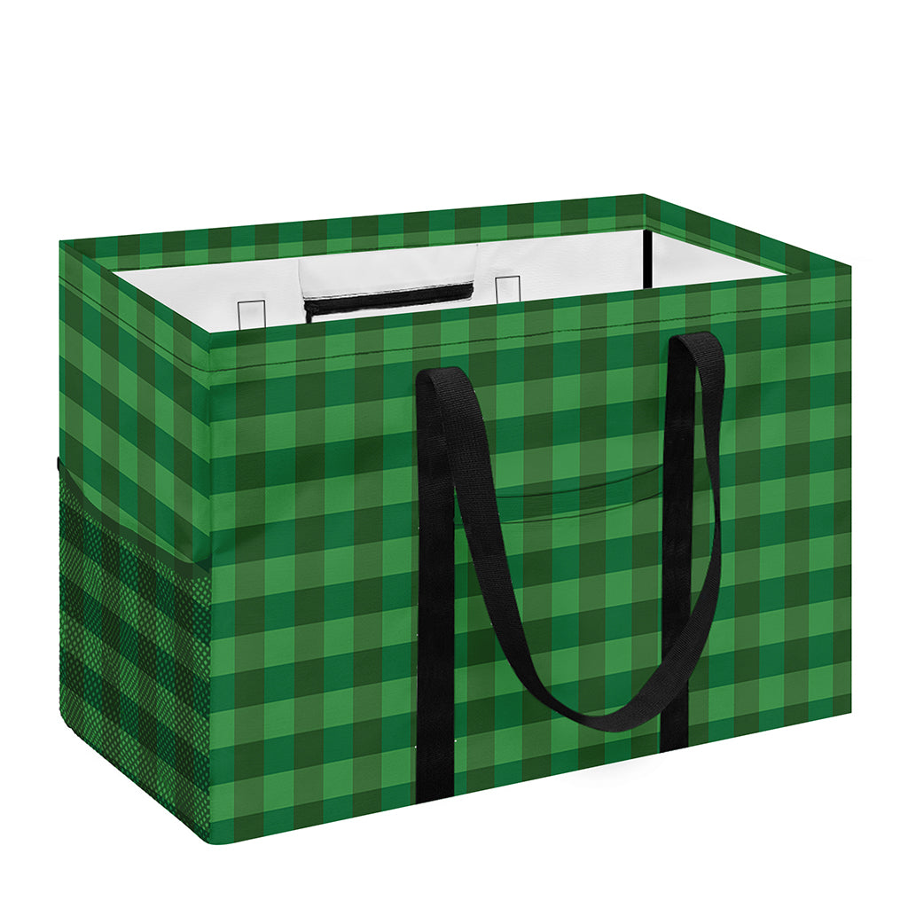 Green Tartan Saint Patrick's Day Print Utility Tote Bag