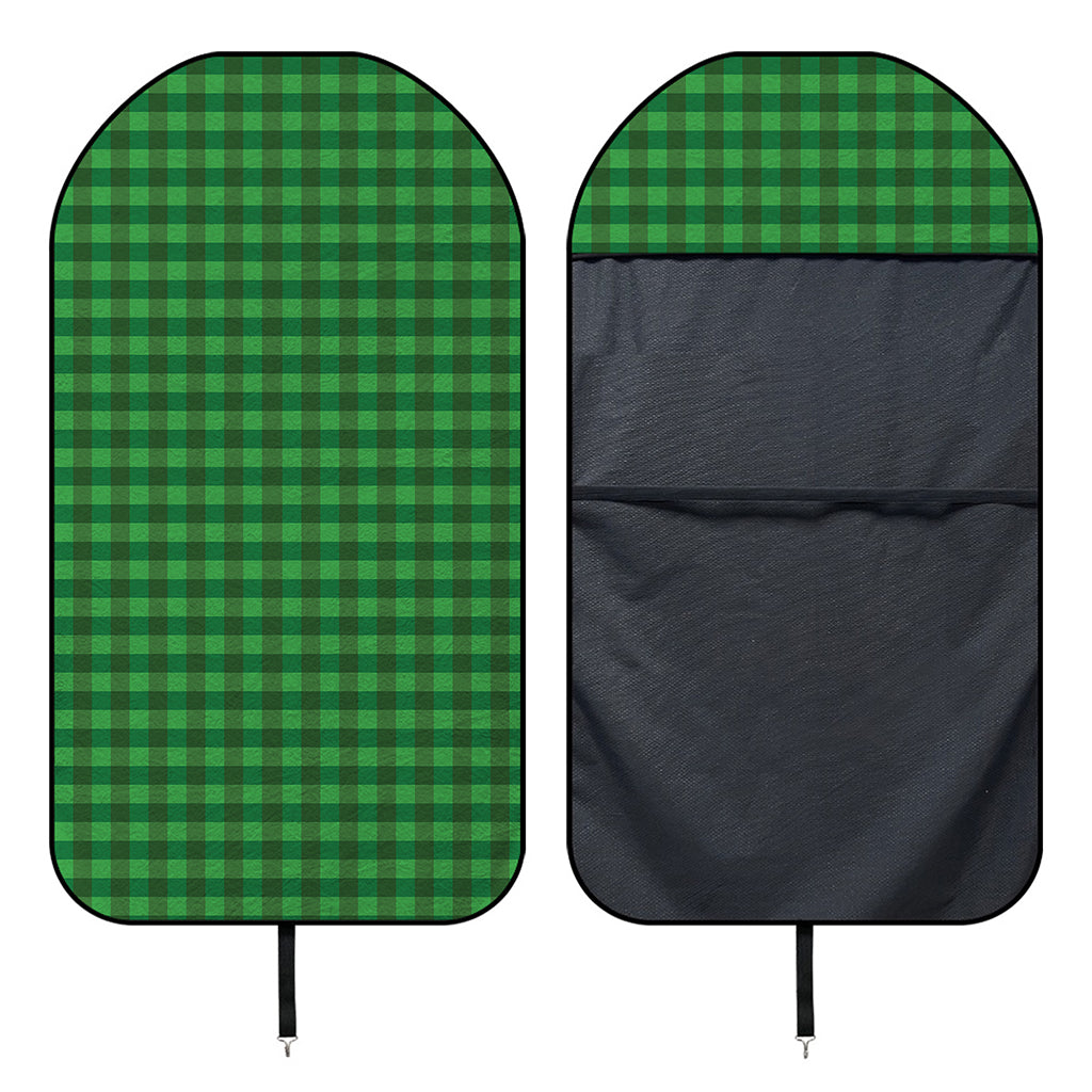 Green Tartan Saint Patrick's Day Print Waterproof Car Seat Cover