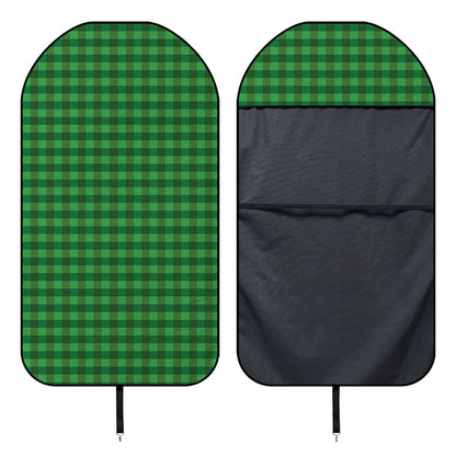 Green Tartan Saint Patrick's Day Print Waterproof Car Seat Cover