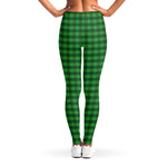 Green Tartan Saint Patrick's Day Print Women's Leggings