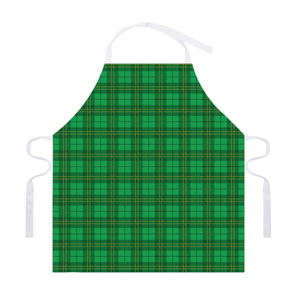 Green Tartan St. Patrick's Day Print Adjustable Apron