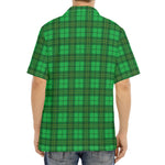 Green Tartan St. Patrick's Day Print Aloha Shirt