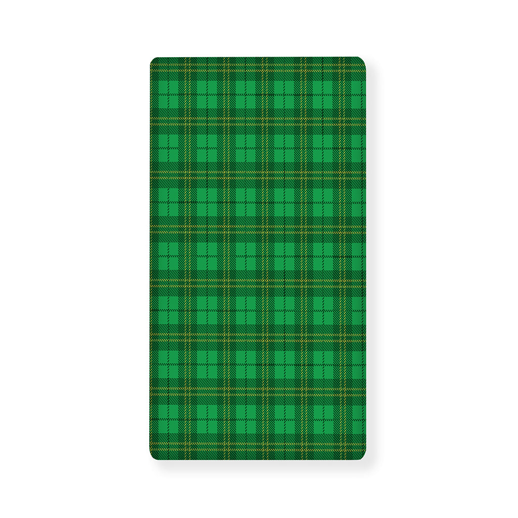 Green Tartan St. Patrick's Day Print Baby Crib Sheet
