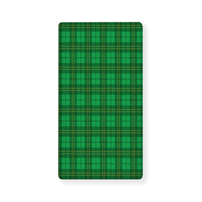 Green Tartan St. Patrick's Day Print Baby Crib Sheet