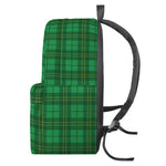 Green Tartan St. Patrick's Day Print Backpack