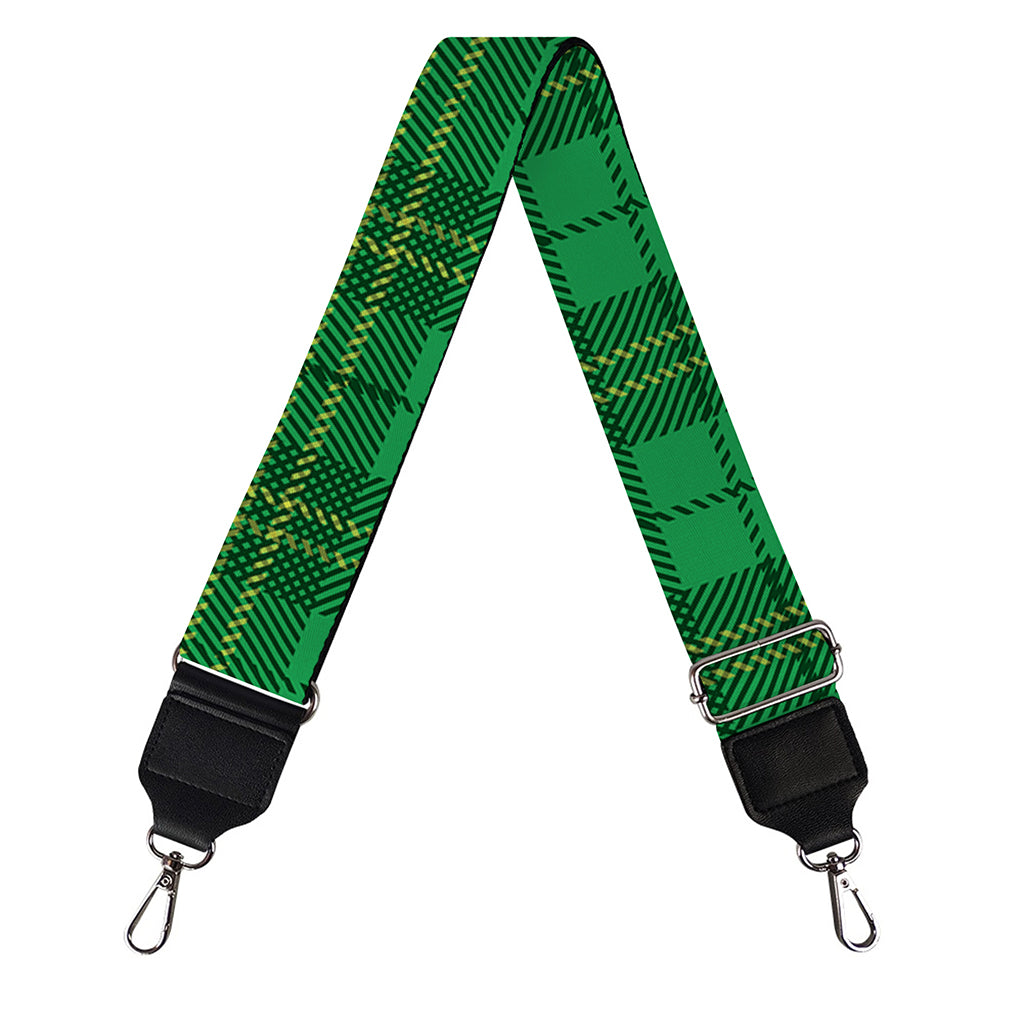 Green Tartan St. Patrick's Day Print Bag Strap