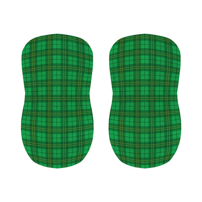 Green Tartan St. Patrick's Day Print Bar Stool Covers