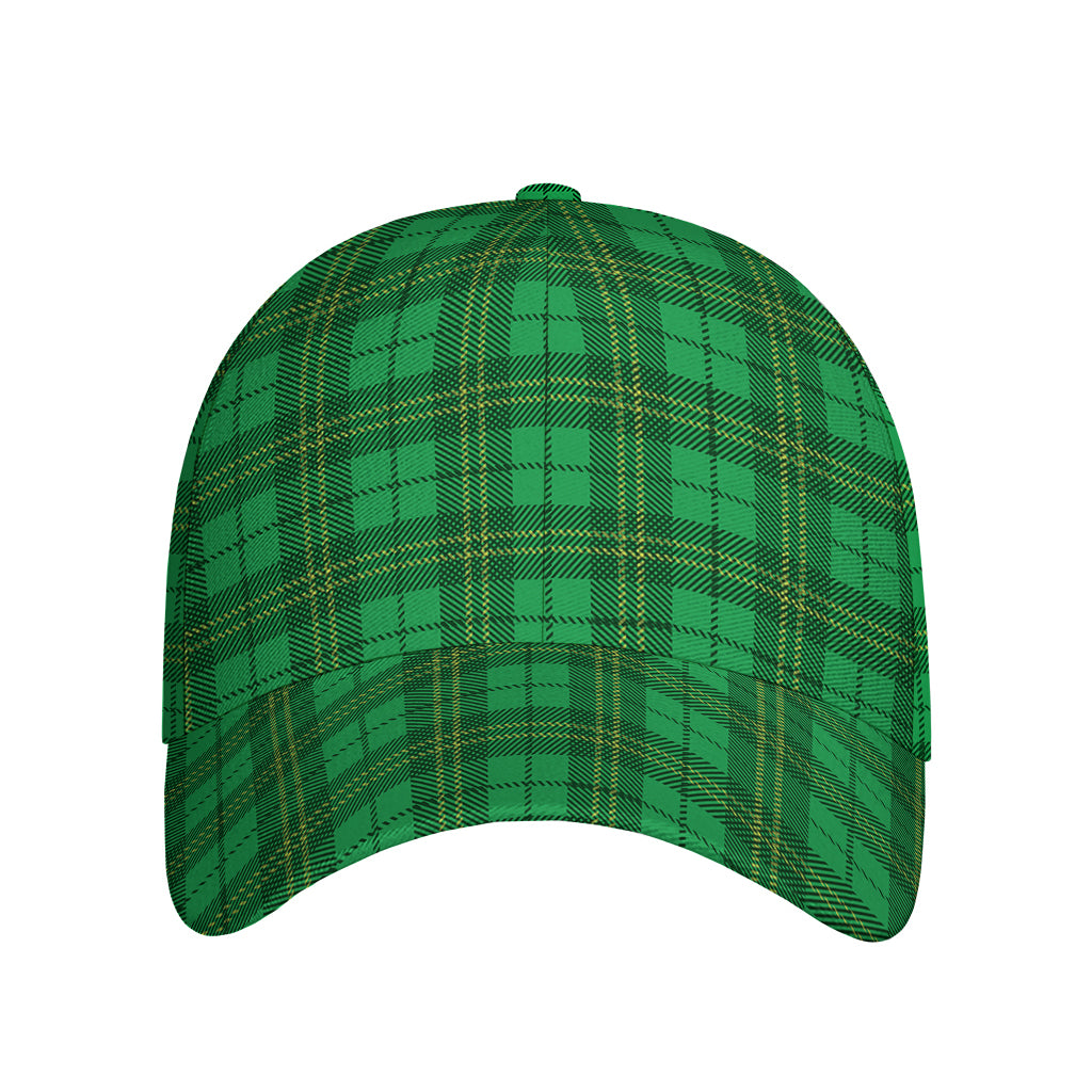 Green Tartan St. Patrick's Day Print Baseball Cap