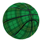 Green Tartan St. Patrick's Day Print Basketball