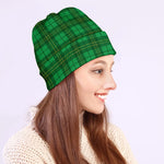 Green Tartan St. Patrick's Day Print Beanie