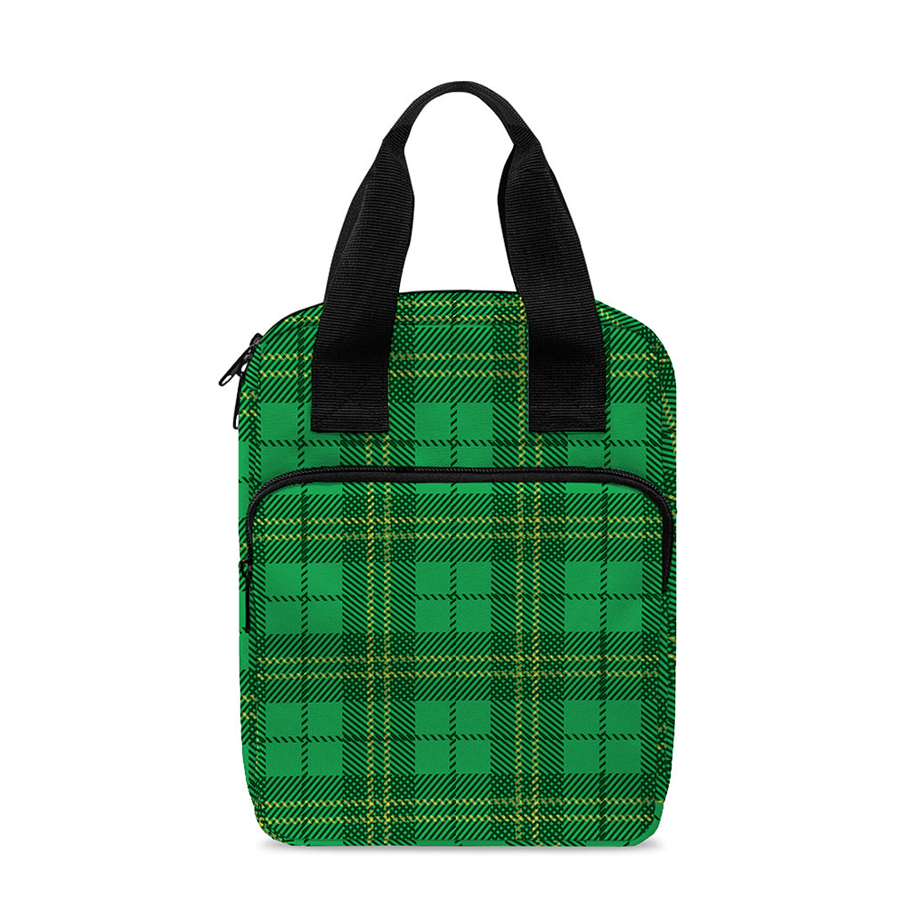 Green Tartan St. Patrick's Day Print Bible Tote Bag
