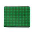 Green Tartan St. Patrick's Day Print Bifold Wallet