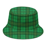Green Tartan St. Patrick's Day Print Bucket Hat