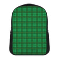 Green Tartan St. Patrick's Day Print Casual Backpack