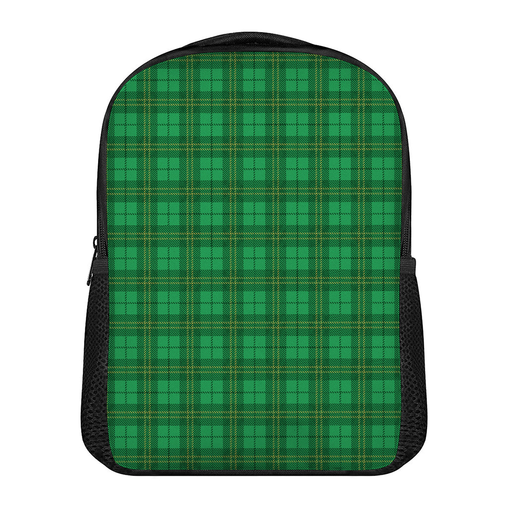 Green Tartan St. Patrick's Day Print Casual Backpack