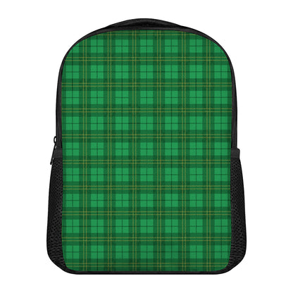 Green Tartan St. Patrick's Day Print Casual Backpack