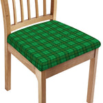 Green Tartan St. Patrick's Day Print Chair Cushion Cover