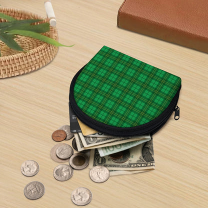 Green Tartan St. Patrick's Day Print Coin Purse