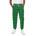 Green Tartan St. Patrick's Day Print Cotton Sweatpants