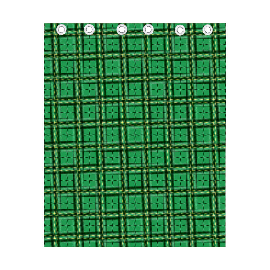 Green Tartan St. Patrick's Day Print Curtain