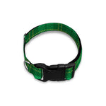 Green Tartan St. Patrick's Day Print Dog Collar