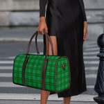 Green Tartan St. Patrick's Day Print Duffle Bag