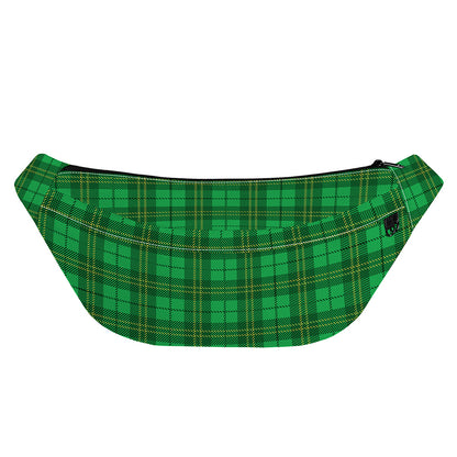 Green Tartan St. Patrick's Day Print Fanny Pack