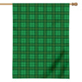 Green Tartan St. Patrick's Day Print House Flag