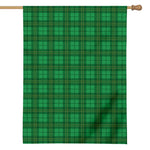 Green Tartan St. Patrick's Day Print House Flag