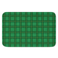 Green Tartan St. Patrick's Day Print Indoor Door Mat