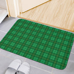 Green Tartan St. Patrick's Day Print Indoor Door Mat