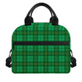 Green Tartan St. Patrick's Day Print Insulated Lunch Bag