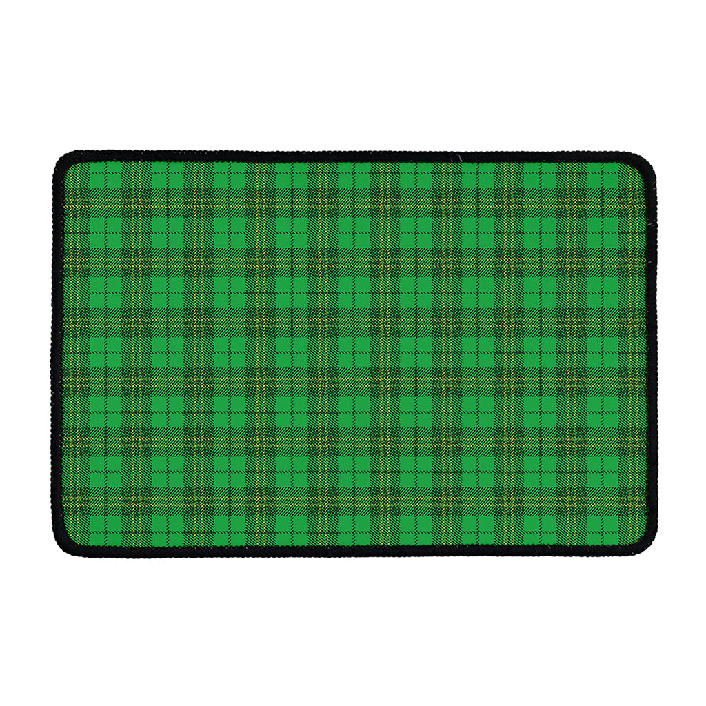Green Tartan St. Patrick's Day Print Kitchen Mat