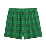 Green Tartan St. Patrick's Day Print Mesh Shorts