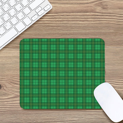 Green Tartan St. Patrick's Day Print Mouse Pad