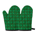Green Tartan St. Patrick's Day Print Oven Mitts