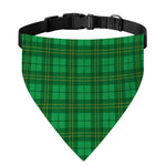 Green Tartan St. Patrick's Day Print Over The Collar Dog Bandana