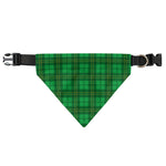 Green Tartan St. Patrick's Day Print Over The Collar Dog Bandana