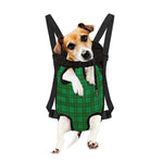 Green Tartan St. Patrick's Day Print Pet Carrier Backpack