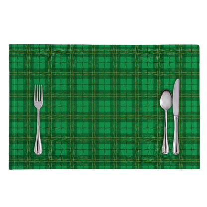 Green Tartan St. Patrick's Day Print Placemat