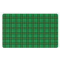 Green Tartan St. Patrick's Day Print Polyester Doormat