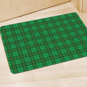 Green Tartan St. Patrick's Day Print Polyester Doormat