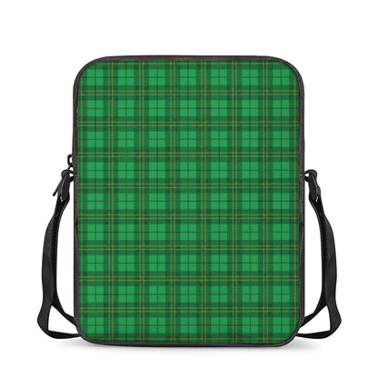 Green Tartan St. Patrick's Day Print Rectangular Crossbody Bag