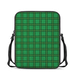 Green Tartan St. Patrick's Day Print Rectangular Crossbody Bag