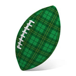 Green Tartan St. Patrick's Day Print Rugby Ball