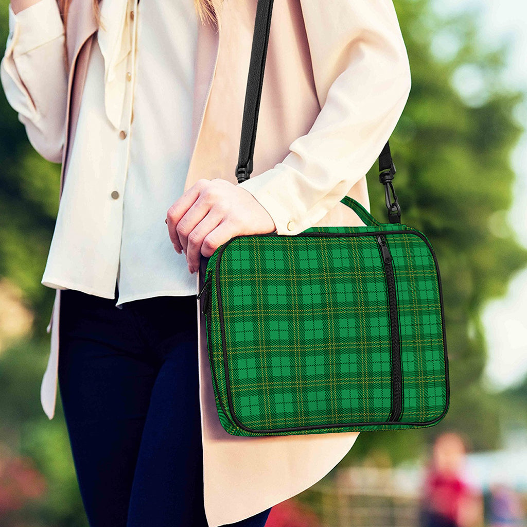 Green Tartan St. Patrick's Day Print Shoulder Strap Bible Bag