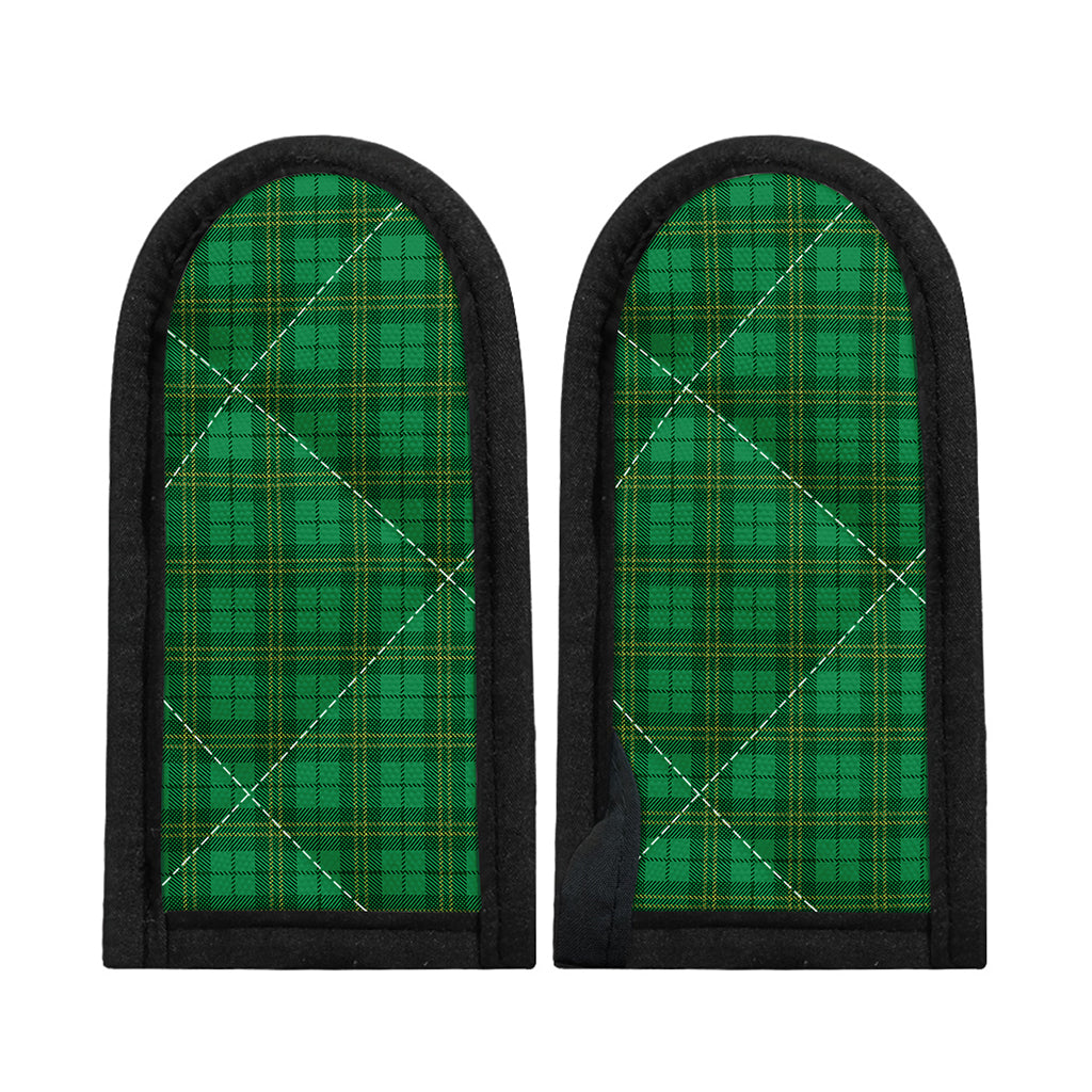 Green Tartan St. Patrick's Day Print Skillet Handle Cover