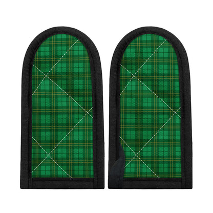 Green Tartan St. Patrick's Day Print Skillet Handle Cover
