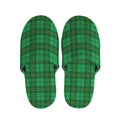Green Tartan St. Patrick's Day Print Slippers